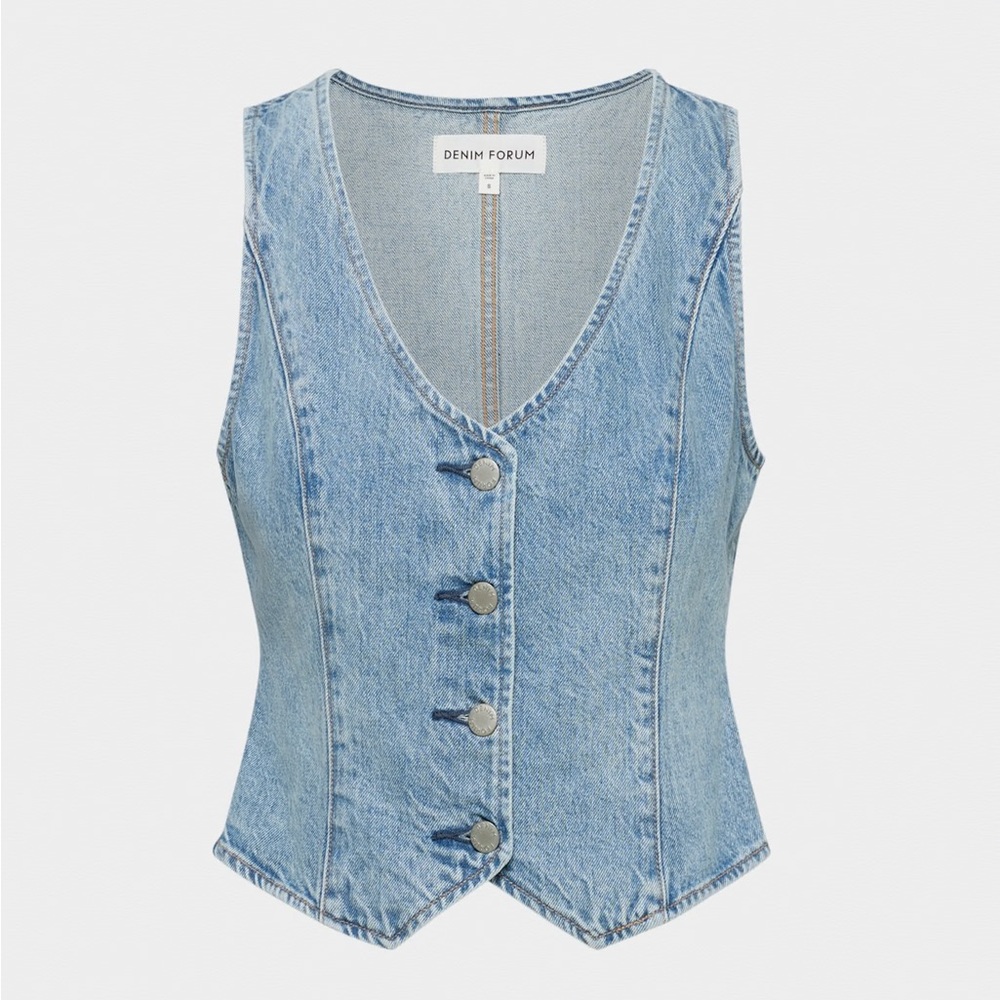 Denim forum 90s Mia denim vest 7 yrs bleu size S